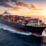 Контейнеровоз в открито море – символ на глобалните морски маршрути и световната търговия